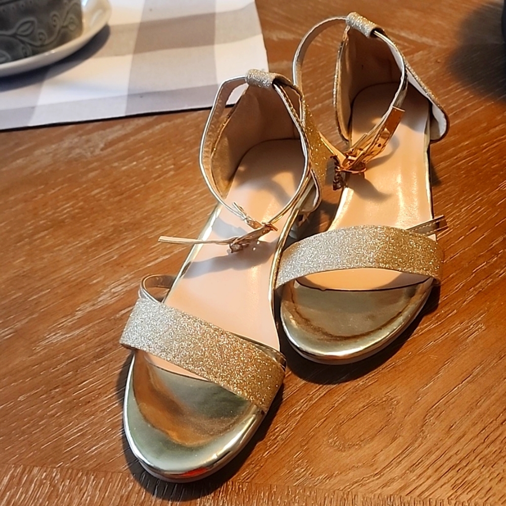 Gold sandals